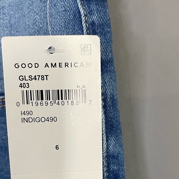 Good American Good Legs Straight Pull On Jean Plus Indigo490 NWT - Picture 5 of 13